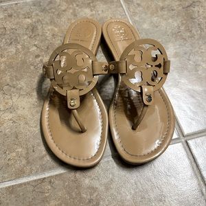 Tory Burch logo sandals